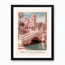 The Park Of The Ciutadella Barcelona Spain Travel Poster Art Print