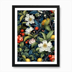 Floral Wallpaper 15 Art Print