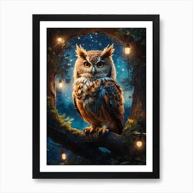 Owl In The Night Poster