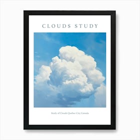 Study Of Clouds Quebec City, Canada Art Print