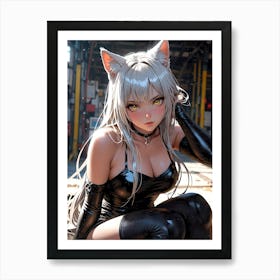 Cat Sexy Art Print