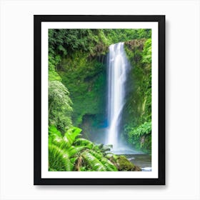 Nauyaca Waterfalls, Costa Rica Realistic Photograph (1) Art Print