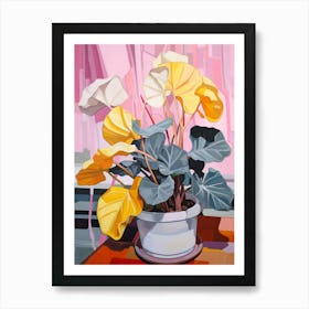 Cyclamen 2 Flower Painting Art Print