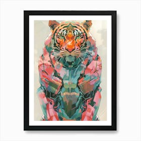 Tiger In Space Art Print