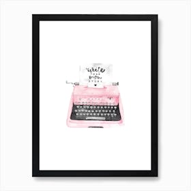 Typewriter Art Print