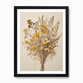 Fleurs Sechees, Dried Flowers Exhibition Poster 23 Art Print (4) Art Print