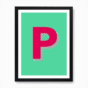 Letter P Art Print