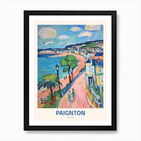 Paignton England 7 Uk Travel Poster Art Print