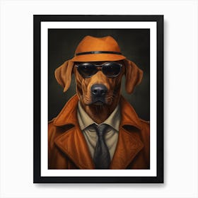 Gangster Dog Rhodesian Ridgeback 3 Art Print