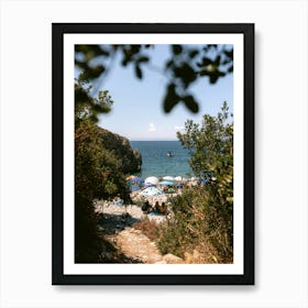 Crete Beach Art Print