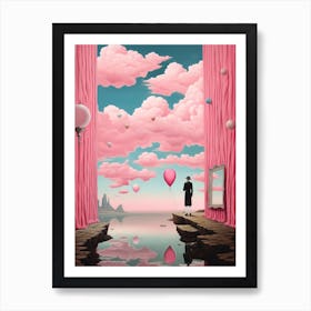 Pink Surreal Dreamscape Art Print