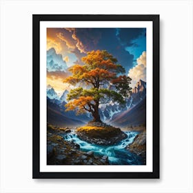 Lone Tree  Print  Art Print