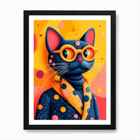 Pop Cat Art Print