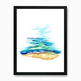 Watercolor Seascape Art Print