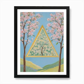 Triangle In Blossom Poster