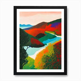 Atlantic Islands Of Galicia National Park Spain Abstract Colourful Art Print