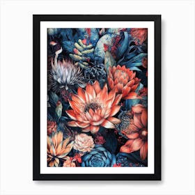 Lotus Flower nature flora Art Print