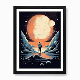 Stardust Drifter: Astronaut in Space Art Print