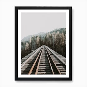 Forest Train Tracks Art Print