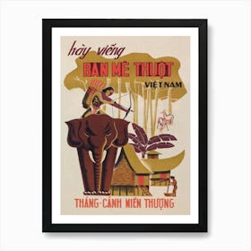 Vietnam Vintage Travel Poster Art Print