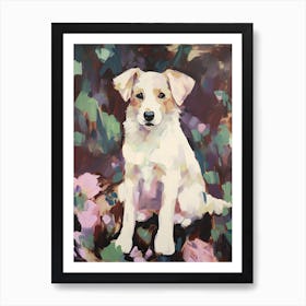 A Shetland Sheepdog Dog Painting, Impressionist 4 Art Print