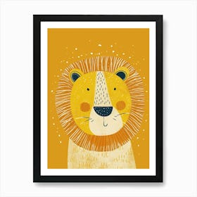 Yellow Lion 5 Art Print