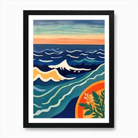 Ocean Waves Art Print