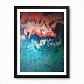 Abstract 61 By Binod Dawadi Art Print