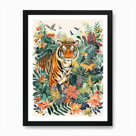 Tiger In The Jungle 48 Art Print