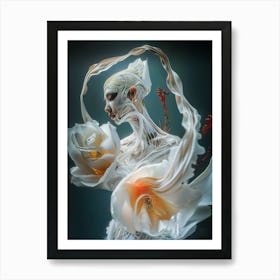 "Dreamscape Elegance: Surreal Fashion Fantasy" Art Print