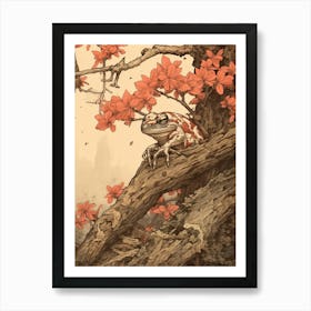 Camouflaged Frog 1 Art Print