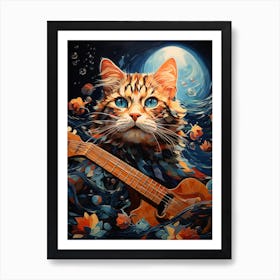 Hunzinator Cat In Shower With Sunglasses B11636d5 99ca 435e A970 914fc2a4bc9b Art Print