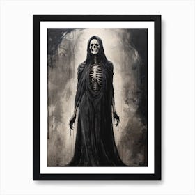 Dance With Death Skeleton Painting (27) Art Print