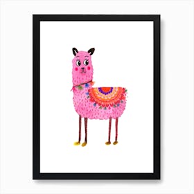 Fun Llama Nursery Art Print