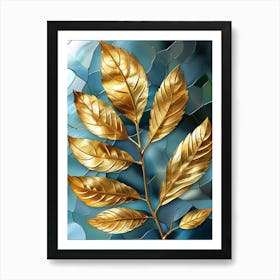 Gold Leaf Art Print