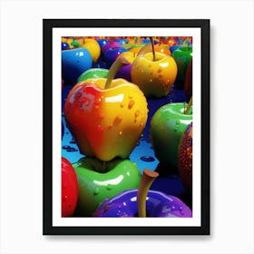 Colorful Apples Art Print