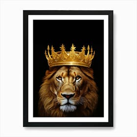 Lion With Crown Art Print