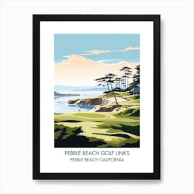 Pebble Beach Golf Links   Pebble Beach California 3 Art Print