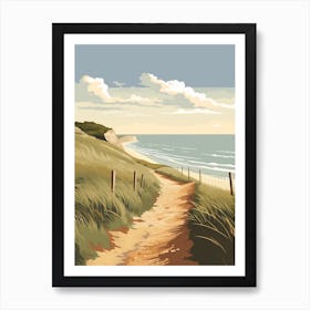 The Norfolk Coast Path England 4 Hiking Trail Landscape Art Print