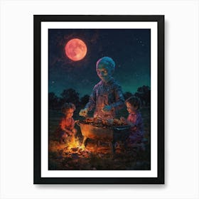 Night Of The Full Moon Art Print