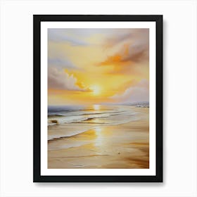 Sunset On The Beach 7 Art Print