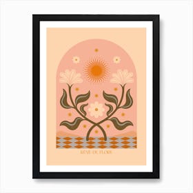 Reve Flore Floral Still Life   Art Print