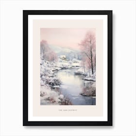 Dreamy Winter National Park Poster  The Lake District England 3 Art Print