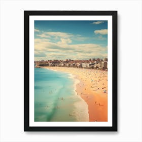 Bondi Beach Sydney Australia Mediterranean Style Illustration 1 Art Print