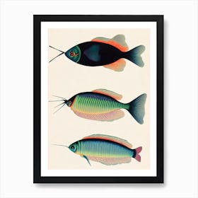 Zooplankton Vintage Poster Art Print