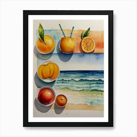 Day At The Beach Art Print