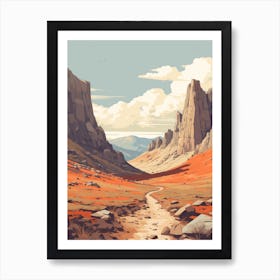 The Colorado Trail Usa 1 Hiking Trail Landscape Art Print