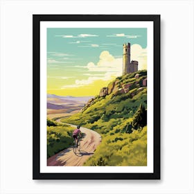 Tour Du Mont Dor France 2 Vintage Travel Illustration Poster