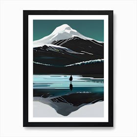 Reflection Of Mountain Art Print