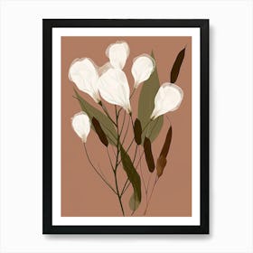 White Flowers 1 Art Print